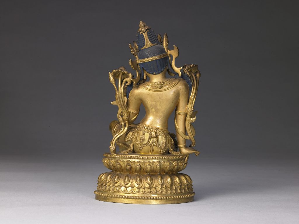 图片[3]-Bronze gilded statue of Guanyin Bodhisattva-China Archive